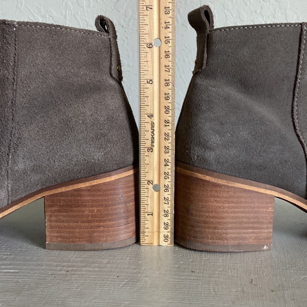 BP. - Taupe Suede Leather Heel Ankle Boot - Picture 8 of 11